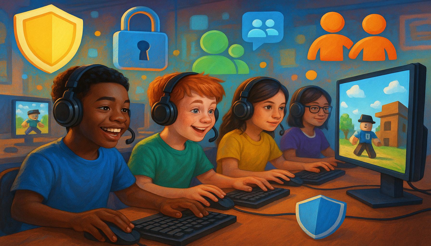 Desafios e Oportunidades de Segurança Online para Jovens no Roblox