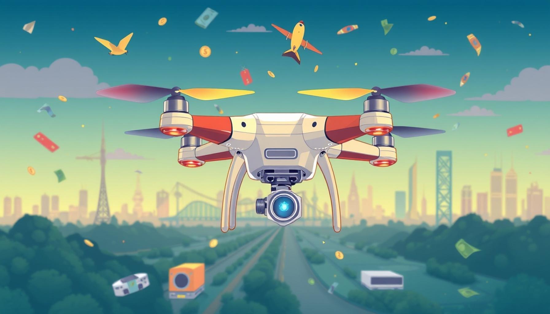 Le Rôle des Drones dans la Création d&rsquo;Expériences de Jeu Interactives et dans la Publicité Extérieure